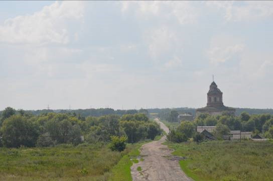 Вдоль этой дороги была улица. 2013 г. Фотография автора работы